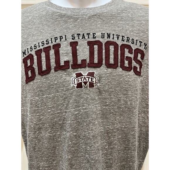 Champion T-Shirt Men's M Gray Mississippi State Bulldog EUC - Picture 4 of 6